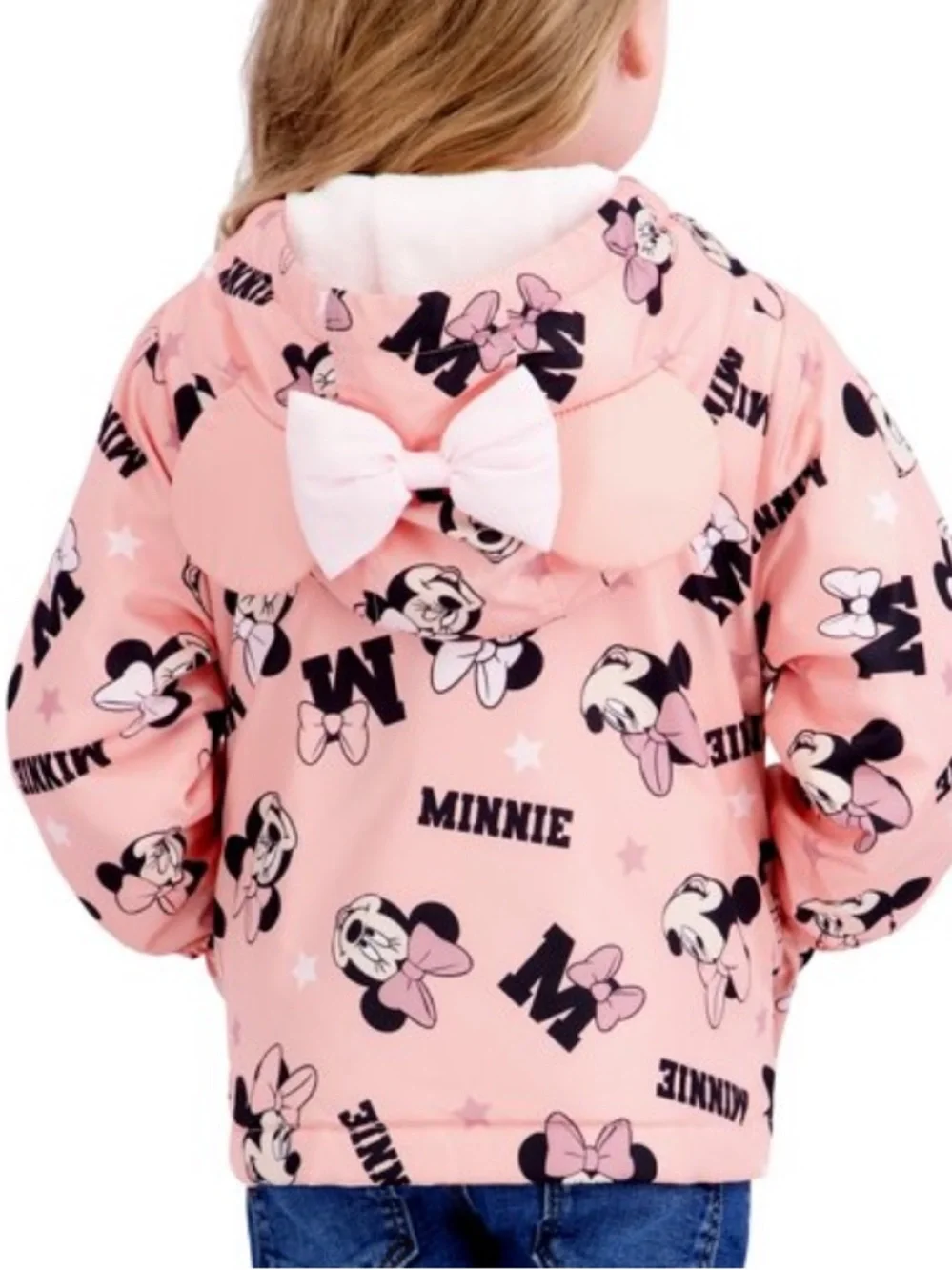BRAND NEW Minnie Mouse Hooded Jacket w/Ears  Size 12 Months